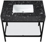 Marmo Black 36" Bathroom Vanity from Meridian - Luna Furniture