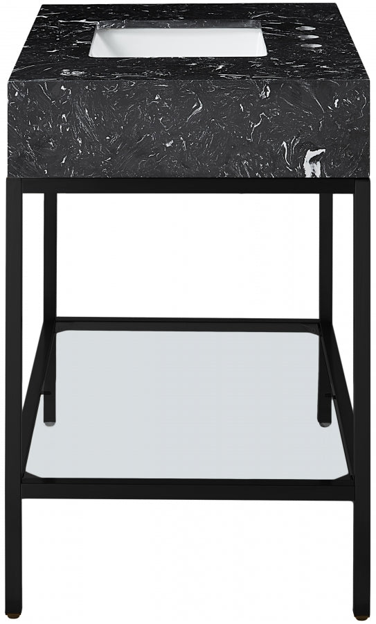 Marmo Black 36" Bathroom Vanity from Meridian - Luna Furniture