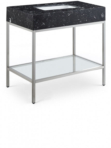 Marmo Black 36" Bathroom Vanity from Meridian - Luna Furniture