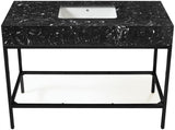 Marmo Black 48" Bathroom Vanity from Meridian - Luna Furniture