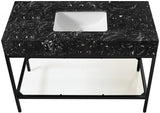 Marmo Black 48" Bathroom Vanity from Meridian - Luna Furniture