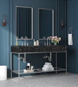 Marmo Black 60" Bathroom Vanity from Meridian - Luna Furniture