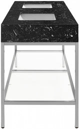 Marmo Black 60" Bathroom Vanity from Meridian - Luna Furniture