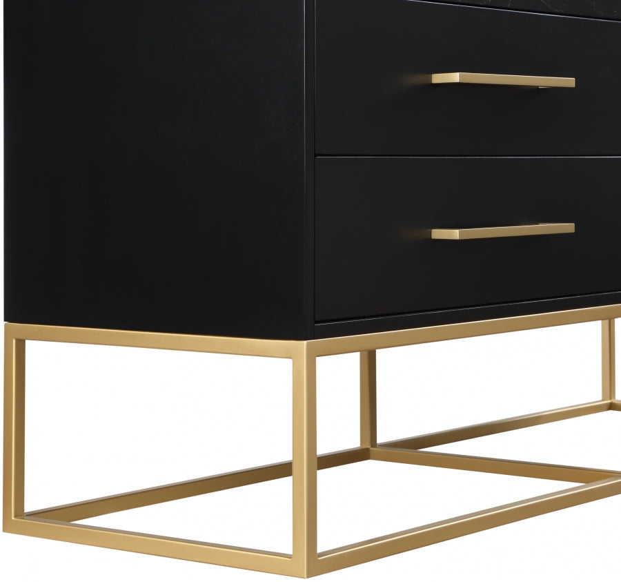 Maxine Black Maxine Dresser from Meridian - Luna Furniture