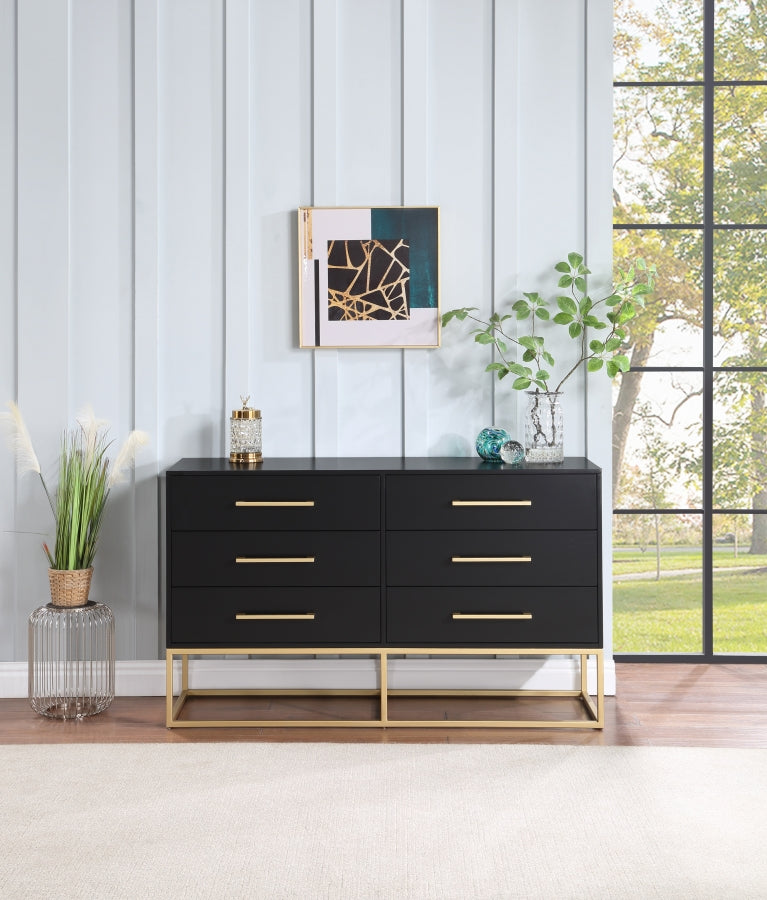 Maxine Black Maxine Dresser from Meridian - Luna Furniture