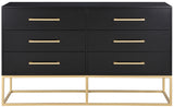 Maxine Black Maxine Dresser from Meridian - Luna Furniture