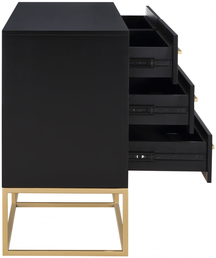 Maxine Black Maxine Dresser from Meridian - Luna Furniture