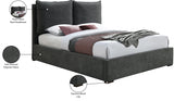 Misha Black Polyester Fabric Queen Bed from Meridian - Luna Furniture