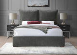 Misha Black Polyester Fabric Queen Bed from Meridian - Luna Furniture