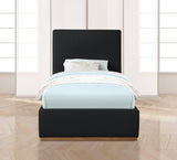 Monaco Black Boucle Fabric Twin Bed from Meridian - Luna Furniture