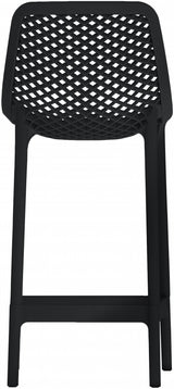 Mykonos Black Outdoor Patio Stools, Set of 4 from Meridian - Luna Furniture