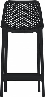 Mykonos Black Outdoor Patio Stools, Set of 4 from Meridian - Luna Furniture