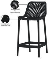 Mykonos Black Outdoor Patio Stools, Set of 4 from Meridian - Luna Furniture