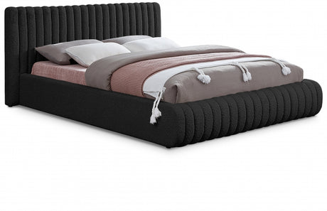 Nash Black Nash Boucle Fabric Full Bed from Meridian - Luna Furniture