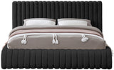 Nash Black Nash Boucle Fabric Full Bed from Meridian - Luna Furniture