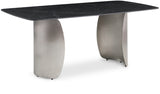 Black Niya Dining Table from Meridian - Luna Furniture