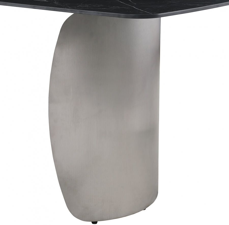 Black Niya Dining Table from Meridian - Luna Furniture