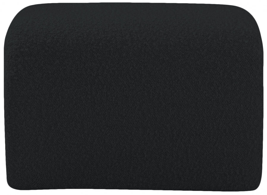 Odelia Black Boucle Fabric Bench from Meridian - Luna Furniture