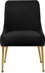 Owen Black Velvet Dining Chair, Set of 2 from Meridian - Luna Furniture