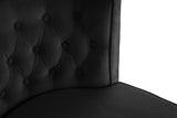 Perry Black Velvet Dining Chair, Set of 2 from Meridian - Luna Furniture