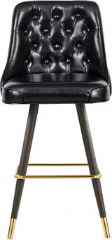 Portnoy Black Faux Leather Bar | Counter Stool, Set of 2 from Meridian - Luna Furniture