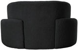 Black Principessa Boucle Fabric Living Room Chair from Meridian - Luna Furniture