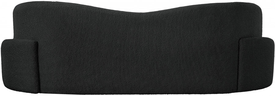 Black Principessa Boucle Fabric Sofa from Meridian - Luna Furniture