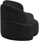 Black Principessa Boucle Fabric Sofa from Meridian - Luna Furniture