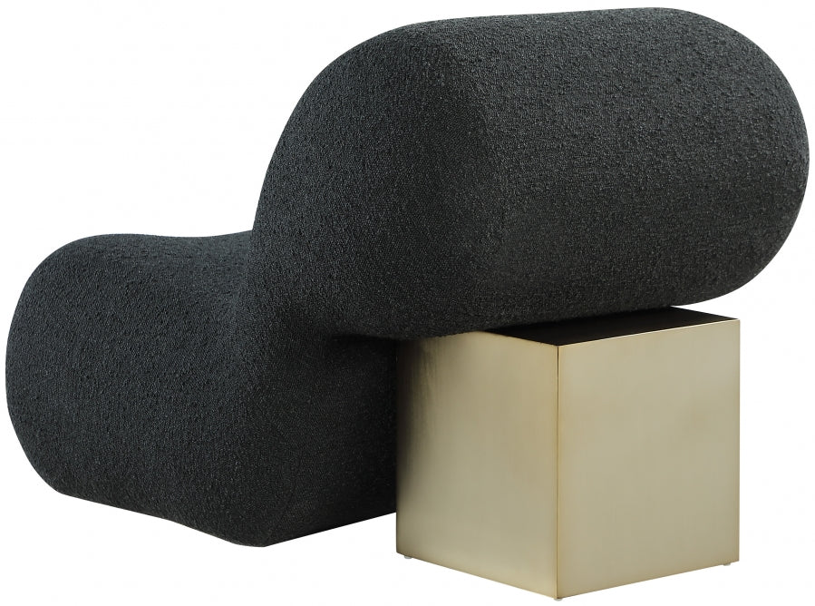 Quadra Black Boucle Fabric Accent Chair from Meridian - Luna Furniture