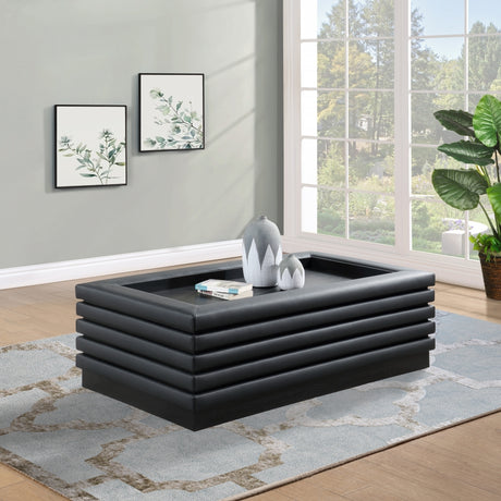 Rory Black Rory Coffee Table from Meridian - Luna Furniture