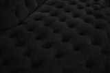 Royal Black Velvet 2pc. Sectional from Meridian - Luna Furniture