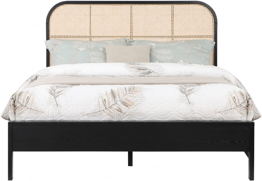 Siena Black Ash Wood Full Bed from Meridian - Luna Furniture