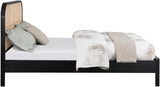 Siena Black Ash Wood King Bed from Meridian - Luna Furniture