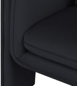 Black Sloan Velvet Accent Chair from Meridian - Luna Furniture