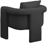 Black Stylus Boucle Accent Chair from Meridian - Luna Furniture