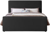 Black Stylus Boucle Fabric Full Bed from Meridian - Luna Furniture