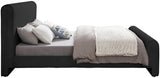 Black Stylus Boucle Fabric Full Bed from Meridian - Luna Furniture