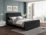 Black Stylus Boucle Fabric Queen Bed from Meridian - Luna Furniture