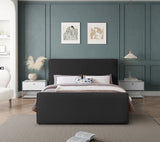 Black Stylus Boucle Fabric Queen Bed from Meridian - Luna Furniture