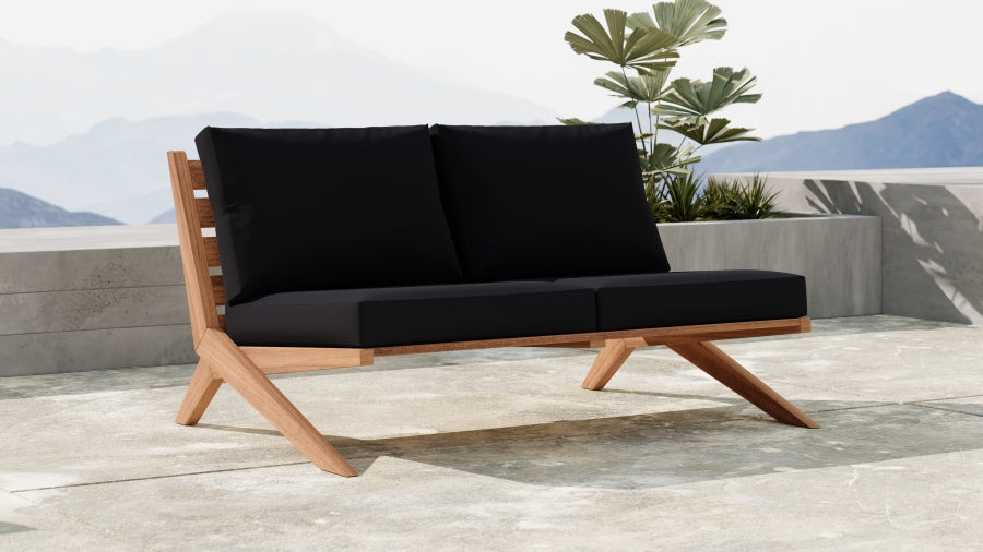 Tahiti Black Waterproof Fabric Outdoor Sofa from Meridian - Luna Furniture