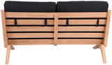 Tahiti Black Waterproof Fabric Outdoor Sofa from Meridian - Luna Furniture