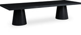 Tavolo Black Oak Dining Table from Meridian - Luna Furniture