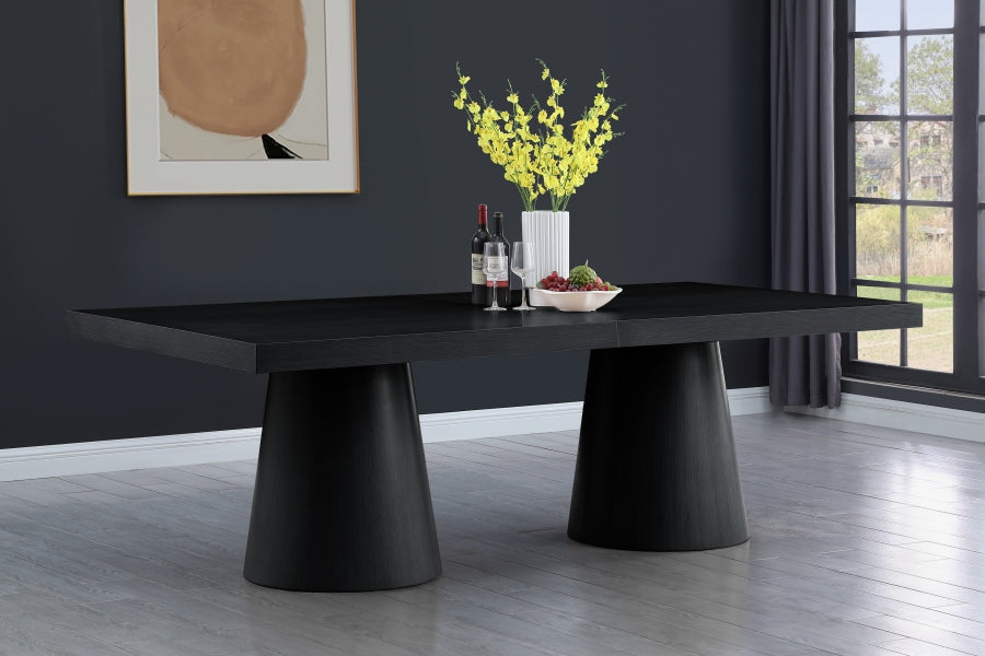 Tavolo Black Oak Dining Table from Meridian - Luna Furniture