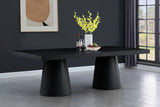 Tavolo Black Oak Dining Table from Meridian - Luna Furniture