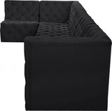 Tuft Black Velvet Modular Sectional from Meridian - Luna Furniture