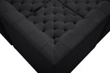 Tuft Black Velvet Modular Sectional from Meridian - Luna Furniture