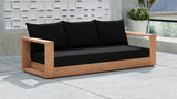 Tulum Black Waterproof Fabric Outdoor Sofa from Meridian - Luna Furniture