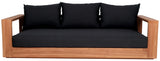 Tulum Black Waterproof Fabric Outdoor Sofa from Meridian - Luna Furniture