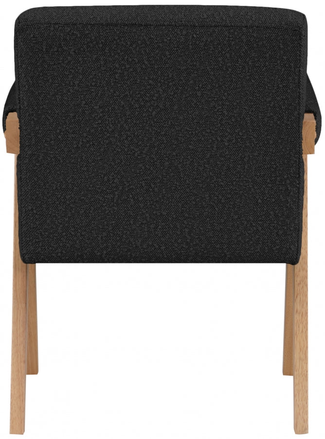 Woodloch Black Boucle Fabric Accent Chair from Meridian - Luna Furniture