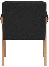 Woodloch Black Boucle Fabric Accent Chair from Meridian - Luna Furniture